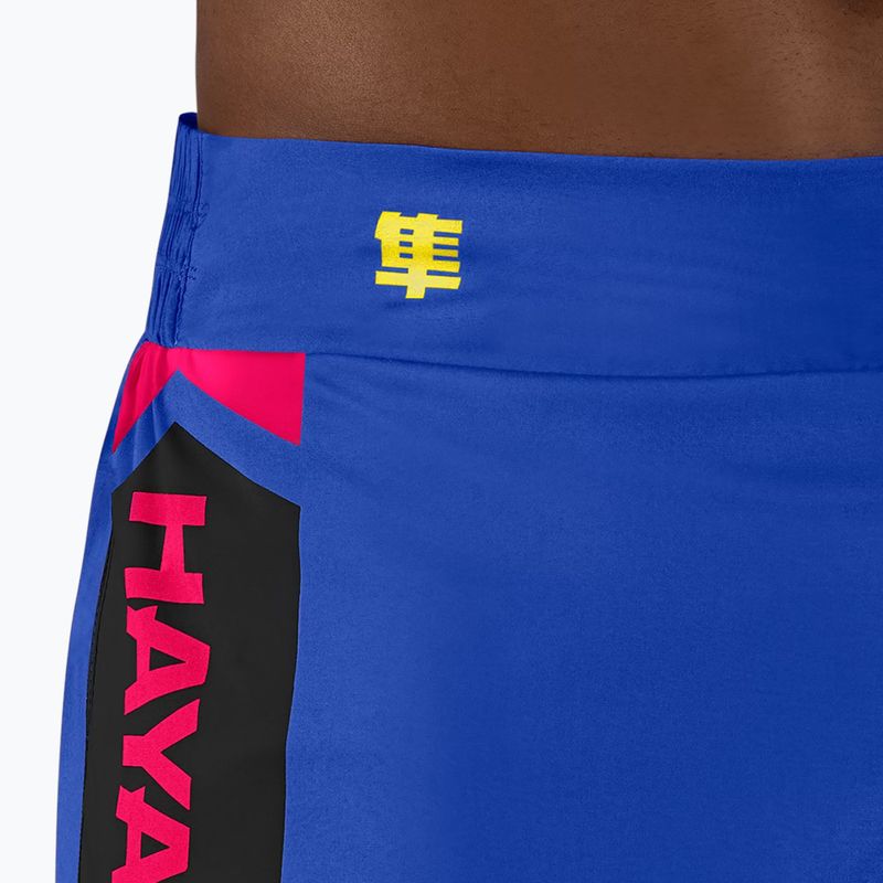 Pánské tréninkové šortky Hayabusa Icon Kickboxing blue/yellow 6
