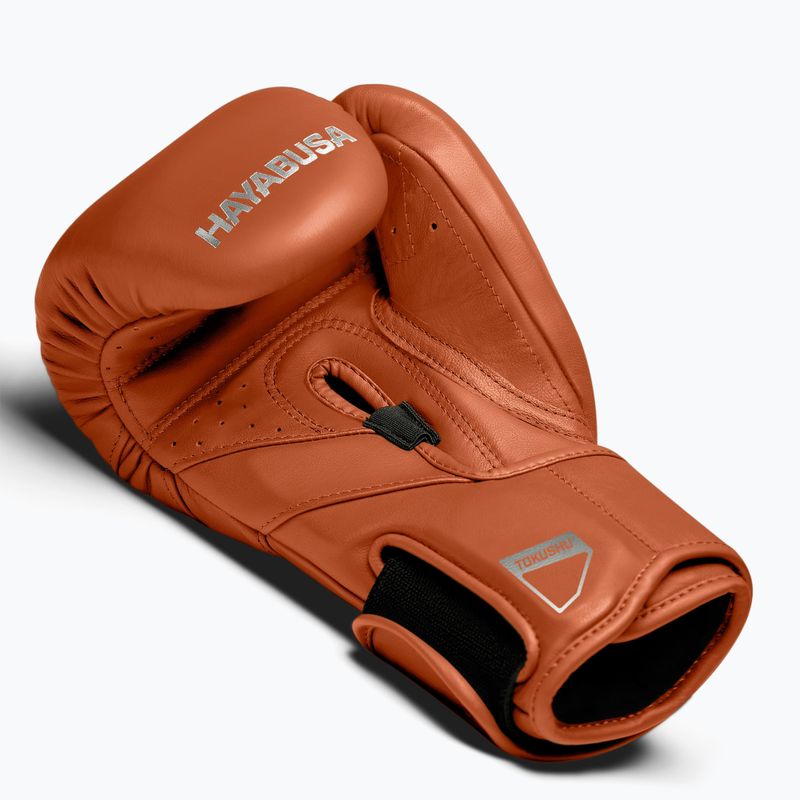 Boxerské rukavice Hayabusa T3 Kanpeki clay orange 9