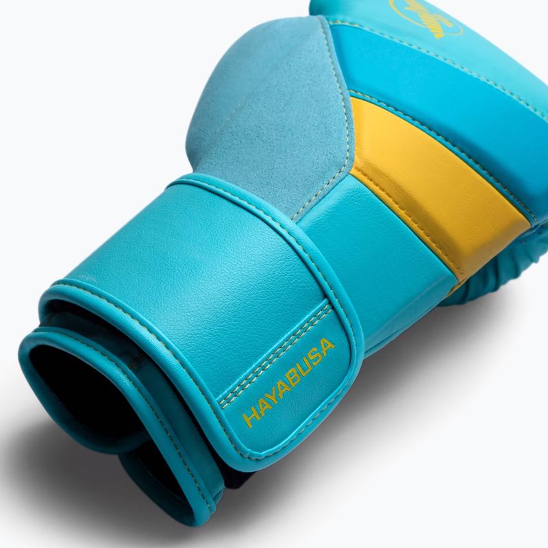 Boxerské rukavice Hayabusa T3 blue/yellow 8