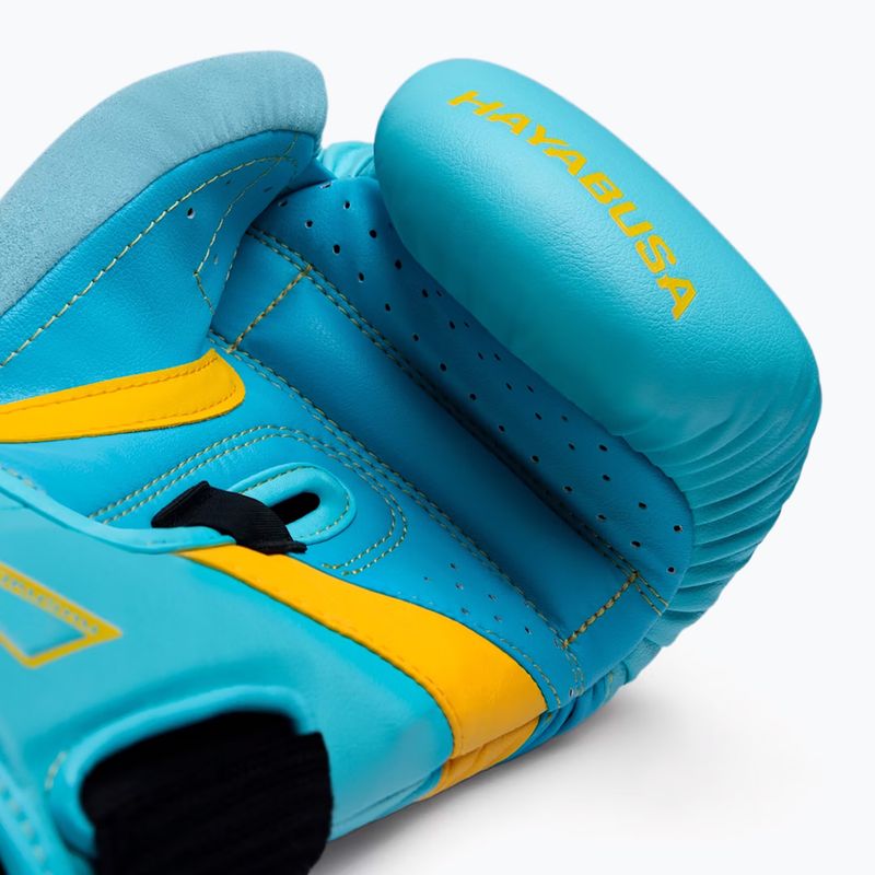 Boxerské rukavice Hayabusa T3 blue/yellow 10