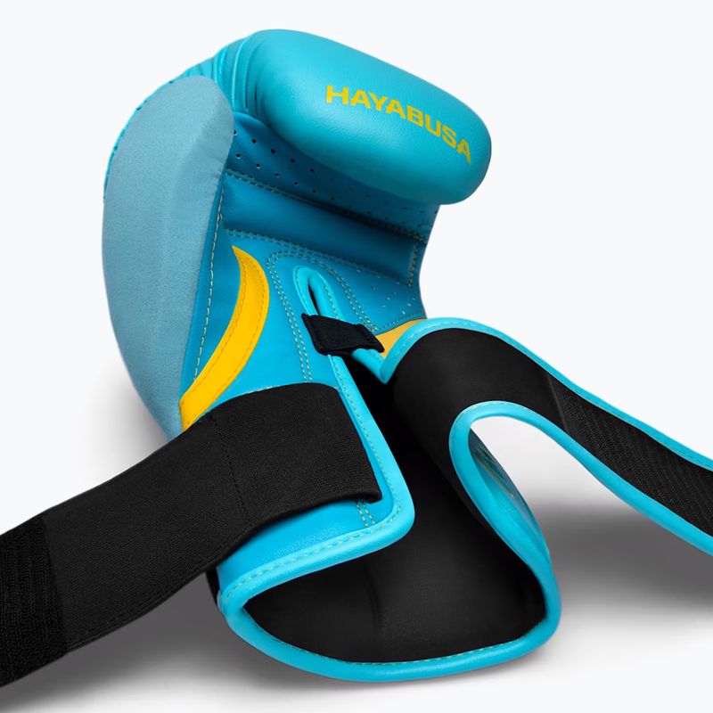 Boxerské rukavice Hayabusa T3 blue/yellow 11