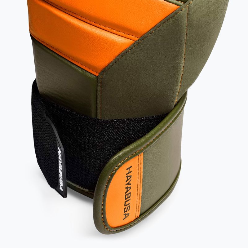 Boxerské rukavice Hayabusa T3 green/orange 12