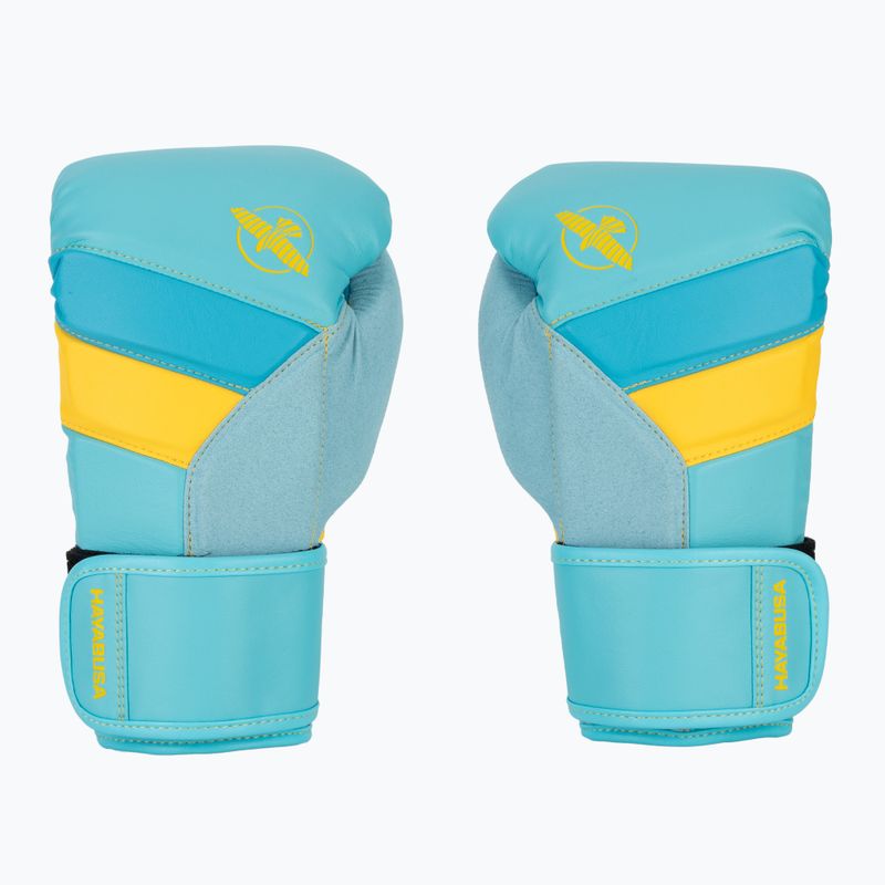 Boxerské rukavice Hayabusa T3 blue/yellow 2