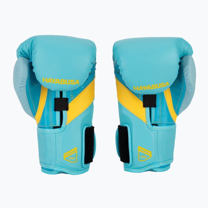 Boxerské rukavice Hayabusa T3 blue/yellow 3
