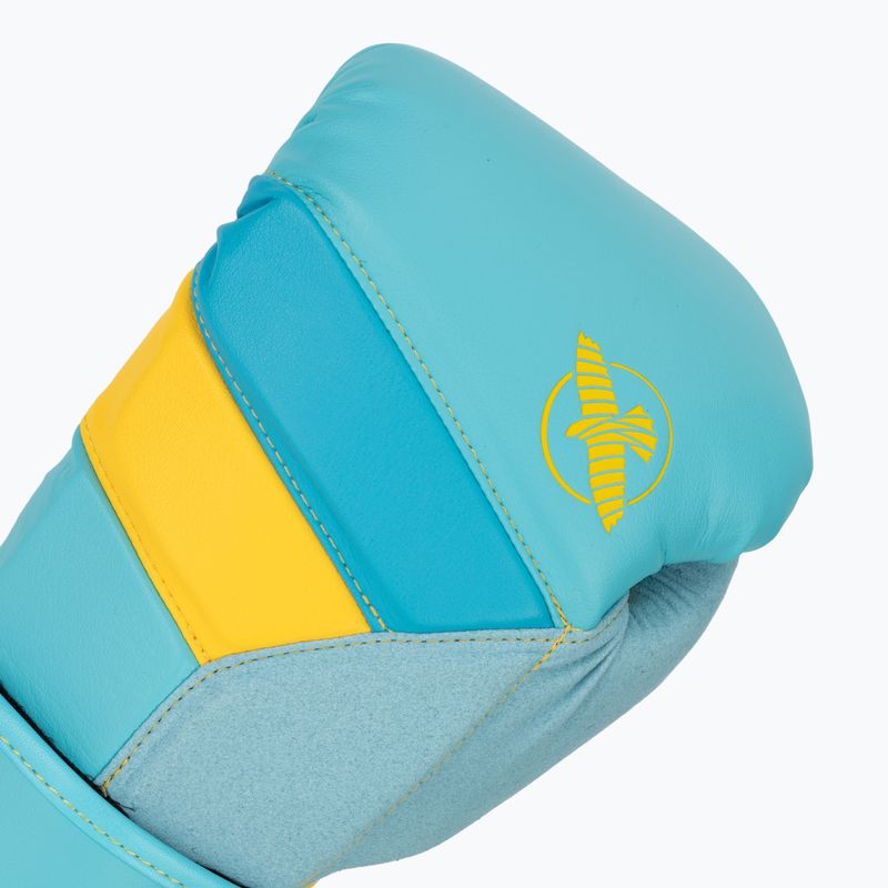 Boxerské rukavice Hayabusa T3 blue/yellow 5