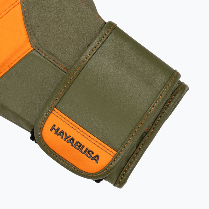 Boxerské rukavice Hayabusa T3 green/orange 6