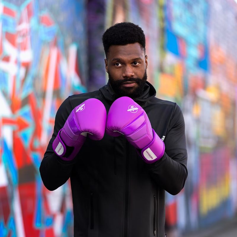 Boxerské rukavice Hayabusa T3 Neon neon purple 11