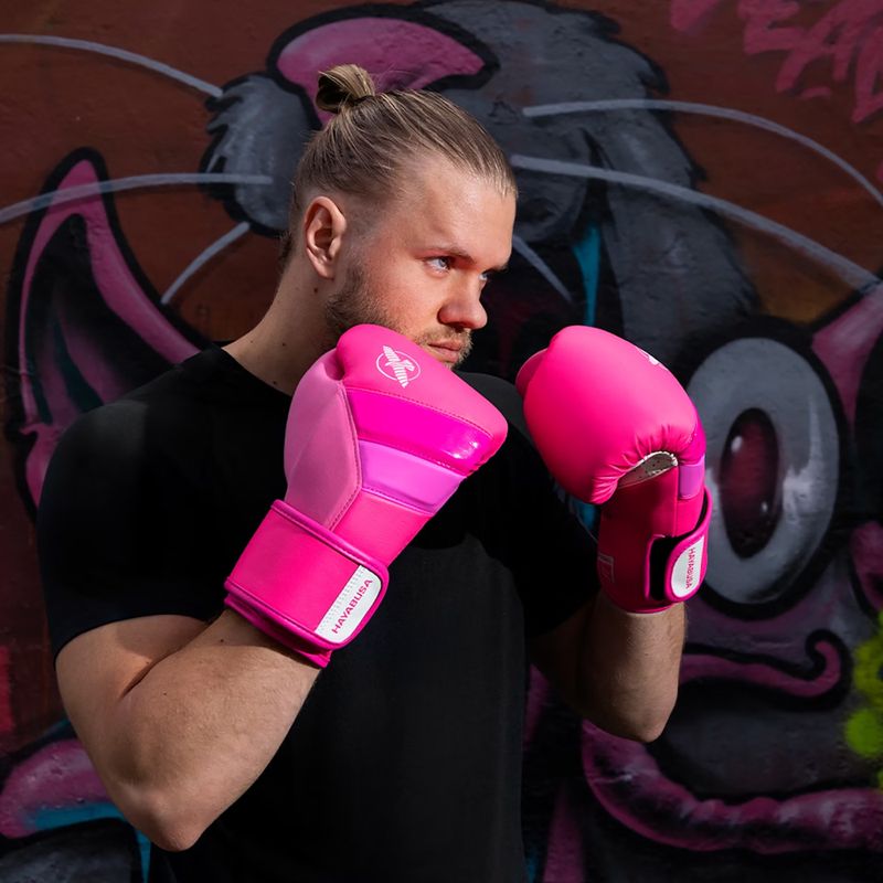 Boxerské rukavice Hayabusa T3 Neon neon pink 5