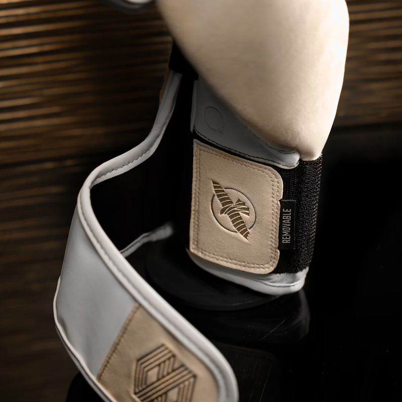 Boxerské rukavice Hayabusa Mayweather Champ white/gold 9