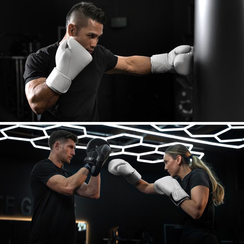 Boxerské rukavice Hayabusa T360 Leather white 12
