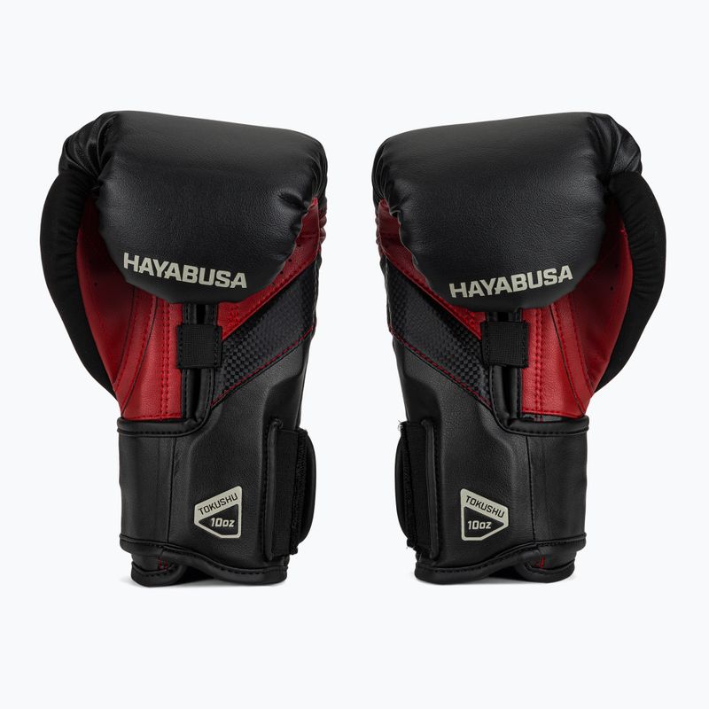 Boxerské rukavice Hayabusa T3 black/red 3