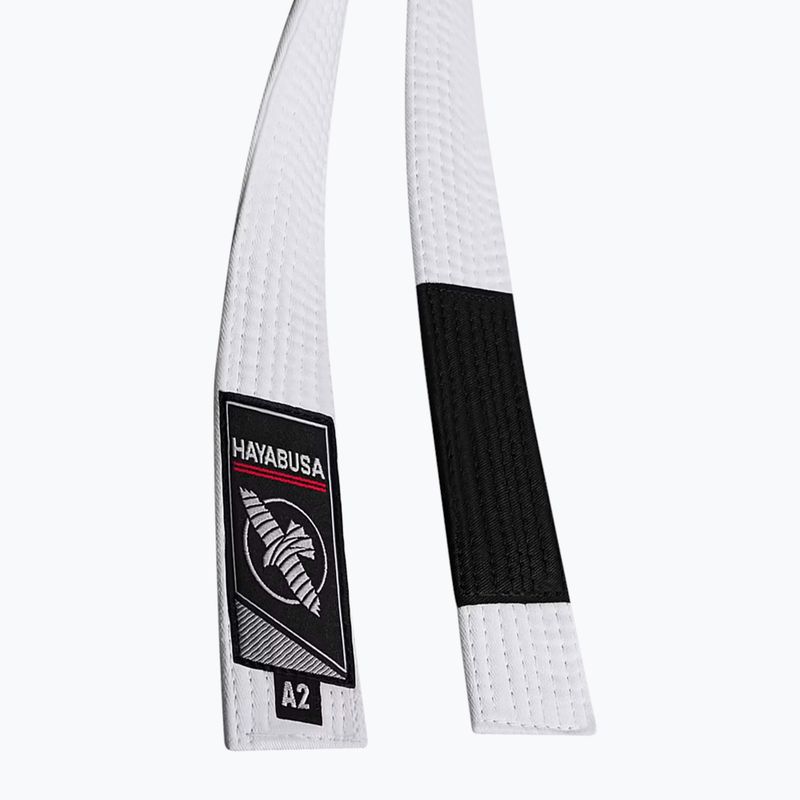 Pásek na jiu-jitsu Hayabusa Jiu Jitsu white