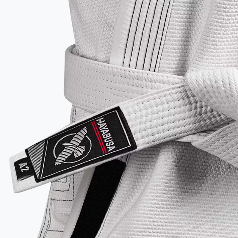 Pásek na jiu-jitsu Hayabusa Jiu Jitsu white 3