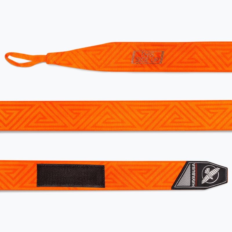 Boxerské bandáže Hayabusa Perfect Stretch 450 cm orange maze 3
