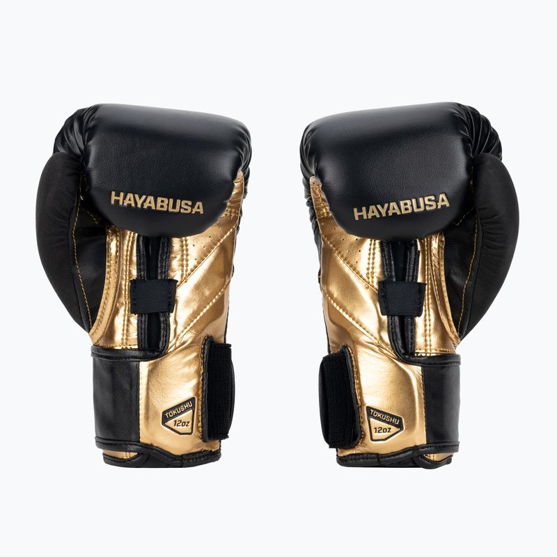 Boxerské rukavice Hayabusa T3 černé/zlaté 3
