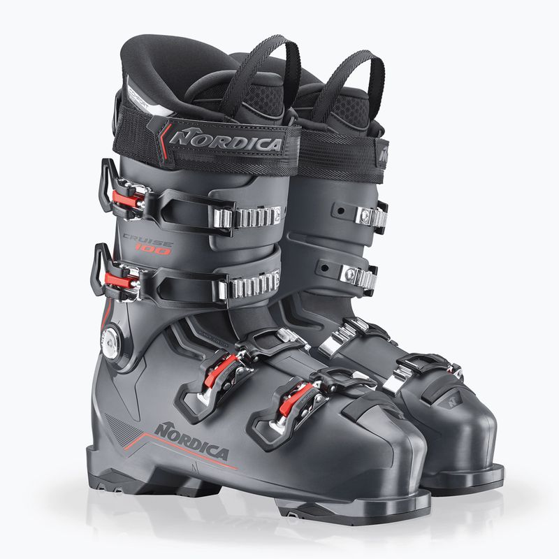 Pánské lyžařské boty Nordica The Cruise 100 anthracite/black/red 12