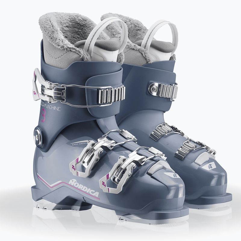 Dětské lyžařské boty Nordica Speedmachine J 3 blue/light blue/fucsia 12