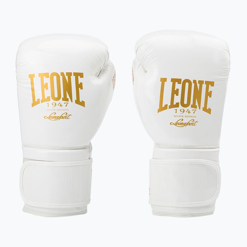 Boxerské rukavice Leone 1947 Black&White white GN059 2
