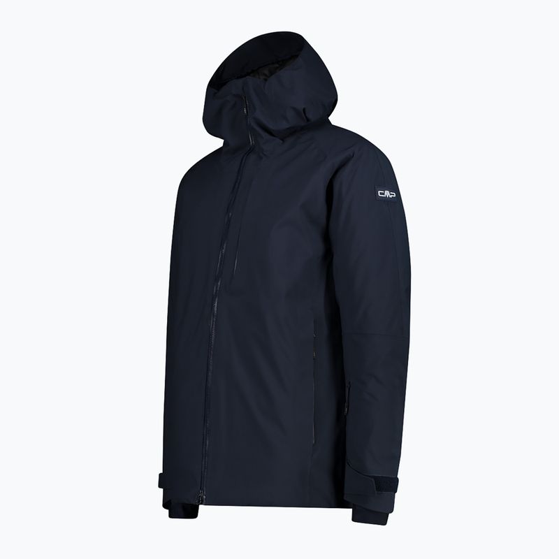 Pánská lyžařská bunda CMP 34W3987 Fix Hood black/blue 3
