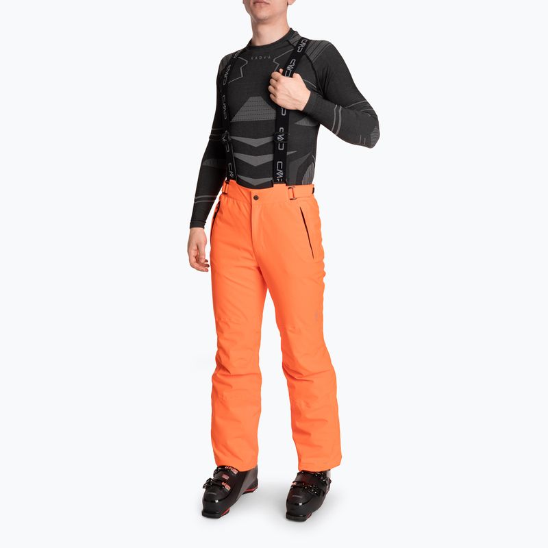 Pánské lyžařské kalhoty CMP 3W17397N fanta fluo