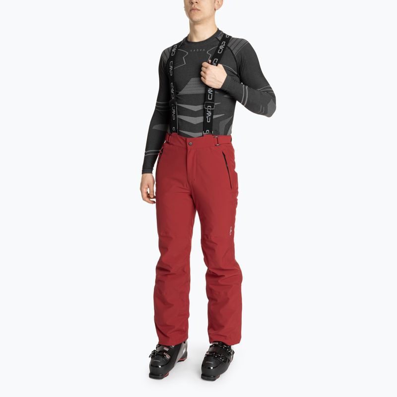 Pánské lyžařské kalhoty CMP 3W17397N chili