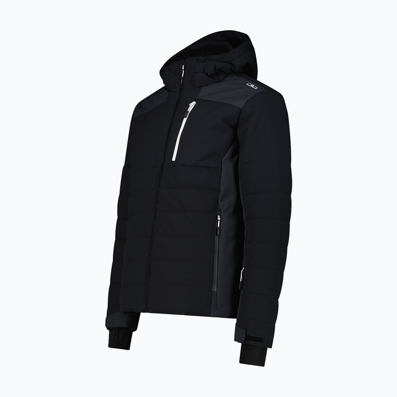 Pánská lyžařská bunda CMP 35W0127 Zip Hooded black 3