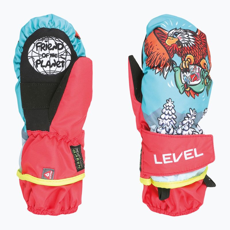 Dětské lyžařské rukavice Level Animal red 7