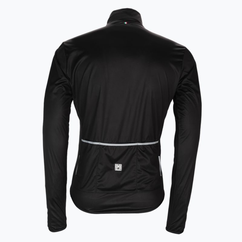 Dámská cyklistická bunda Santini Nebula Windproof/Rain černá 2W33275NEBULPURONE 2