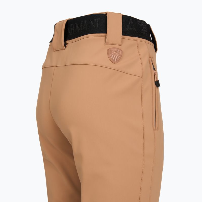 Dámské lyžařské kalhoty EA7 Emporio Armani Pure Softshell Waisted mocha mousse 4