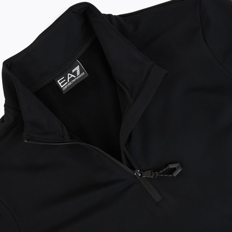 Dámská lyžařská mikina EA7 Emporio Armani Pure Powerstretch T-Top Half Zip black 3