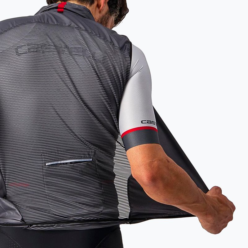 Pánská cyklistická vesta Castelli Aria dark gray 5