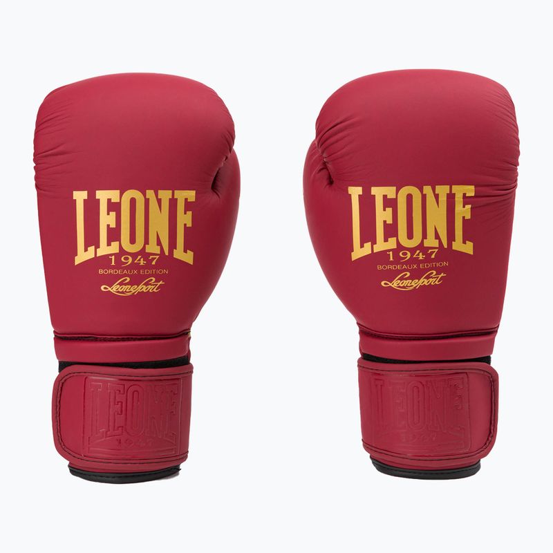 Leone Bordeaux Boxerské rukavice červené GN059X 2