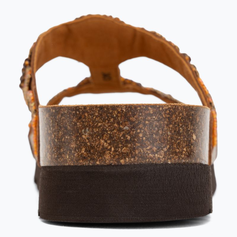 Dámské pantofle Scholl New Bogota Wedge Med cognac/multi 6