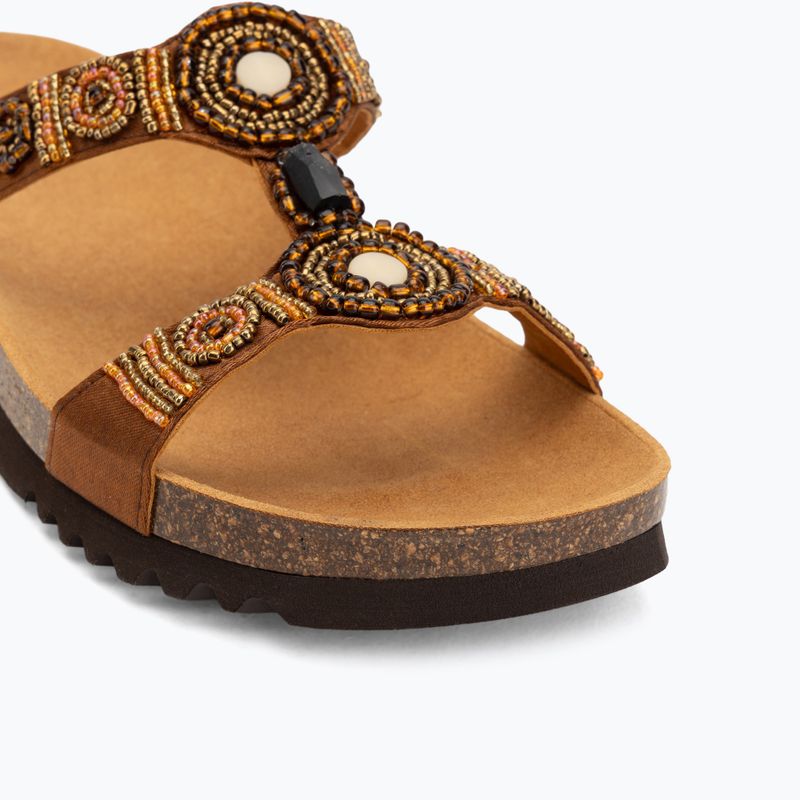 Dámské pantofle Scholl New Bogota Wedge Med cognac/multi 7
