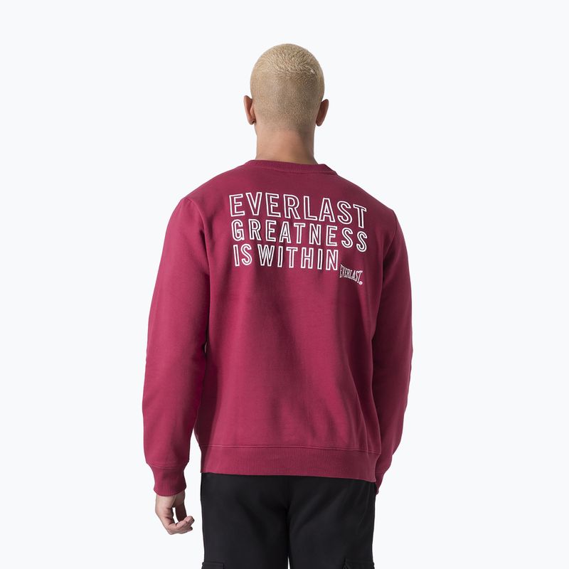 Pánská mikina Everlast Neutrals Crewneck bordeaux 3