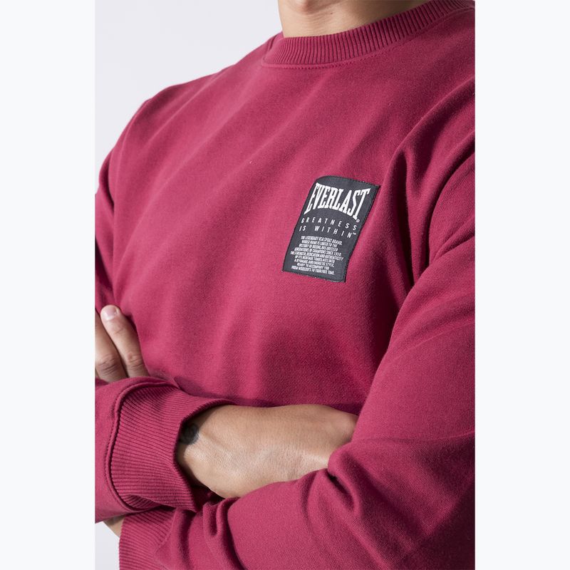 Pánská mikina Everlast Neutrals Crewneck bordeaux 4