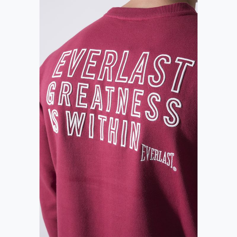 Pánská mikina Everlast Neutrals Crewneck bordeaux 5