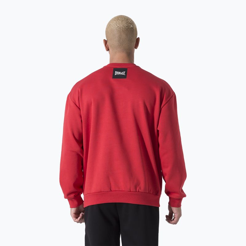Pánská mikina Everlast Streetwear Crewneck red/black 3