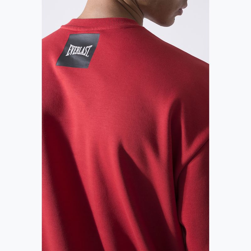 Pánská mikina Everlast Streetwear Crewneck red/black 5