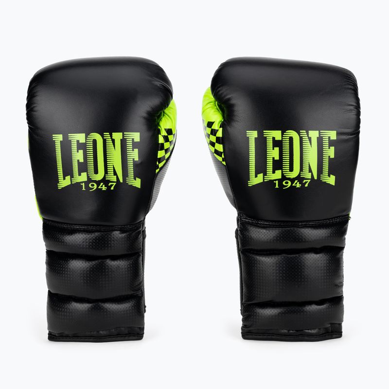 Boxerské rukavice Leone Carbon22 černo-zelené GN222 2