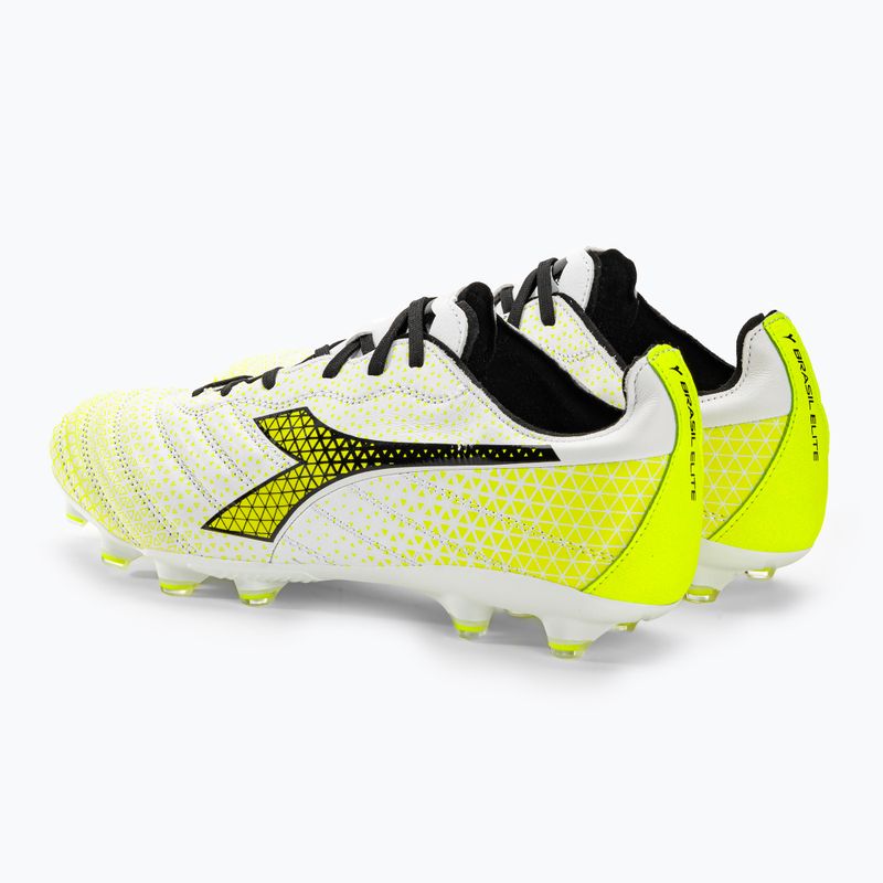Pánské kopačky Diadora Brasil Elite GR LT LP12 white/black/fluo yellow 3