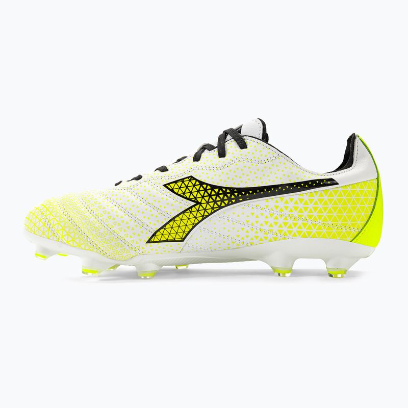 Pánské kopačky Diadora Brasil Elite GR LT LP12 white/black/fluo yellow 10