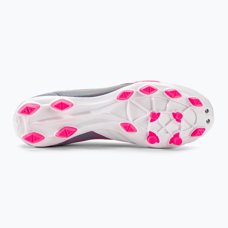 Pánské kopačky Diadora Brasil Elite Veloce GR LPU white/pink fluo/blue fluo 5