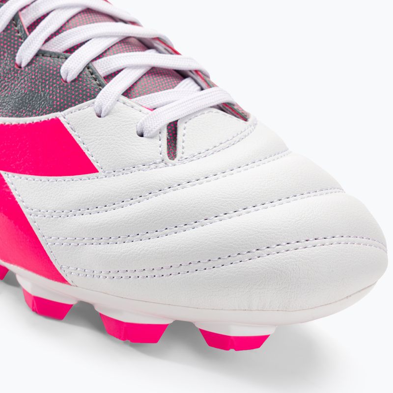 Pánské kopačky Diadora Brasil Elite Veloce GR LPU white/pink fluo/blue fluo 7