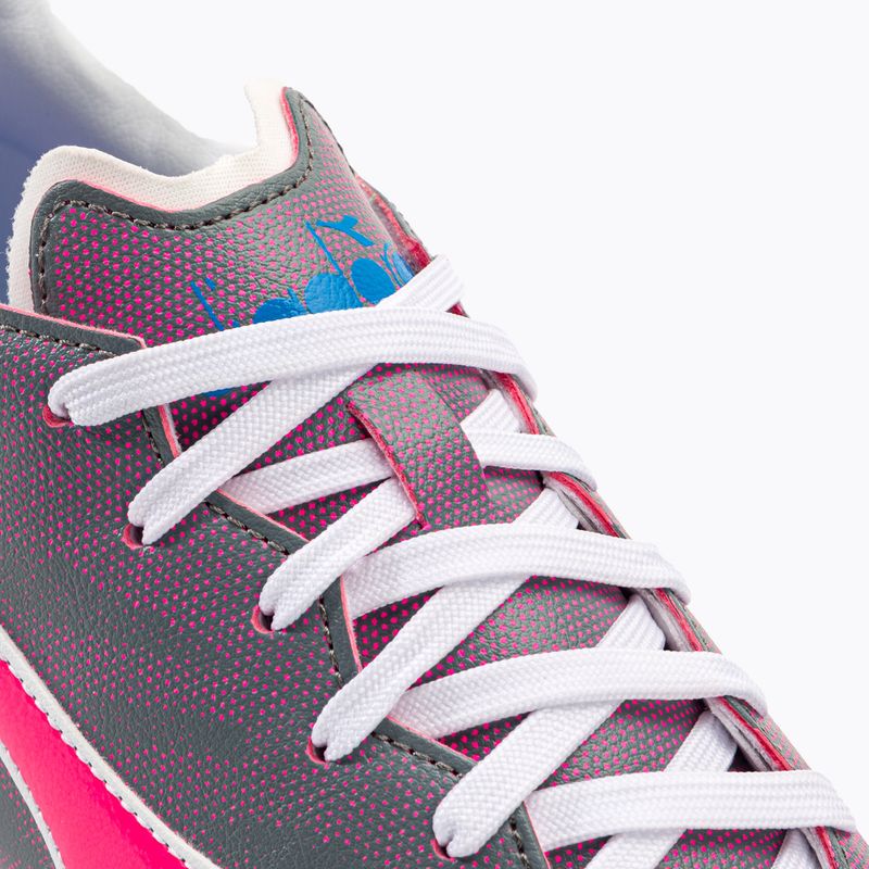 Pánské kopačky Diadora Brasil Elite Veloce GR LPU white/pink fluo/blue fluo 8