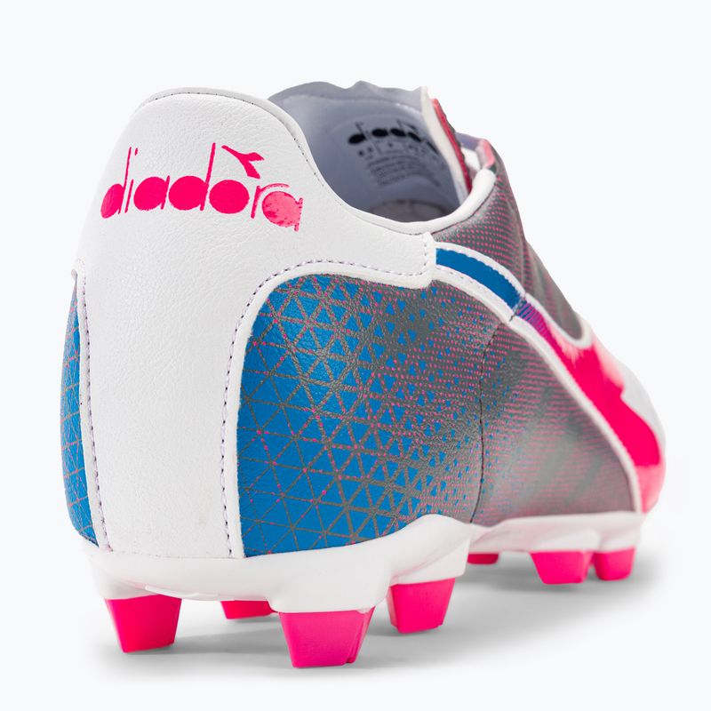 Pánské kopačky Diadora Brasil Elite Veloce GR LPU white/pink fluo/blue fluo 9