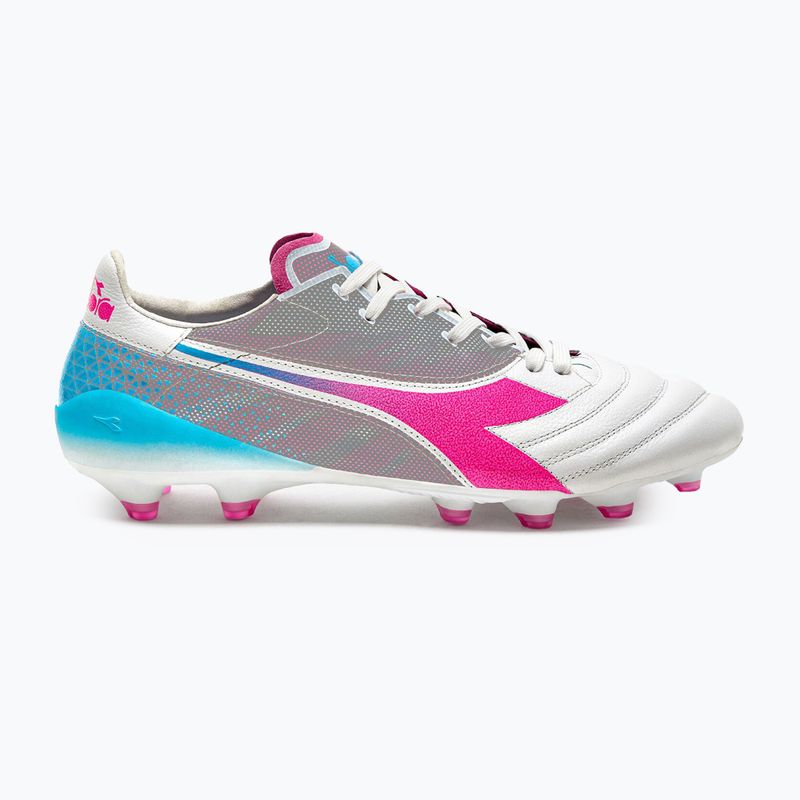 Pánské kopačky Diadora Brasil Elite Veloce GR ITA LPX white/pink fluo/blue fluo 11