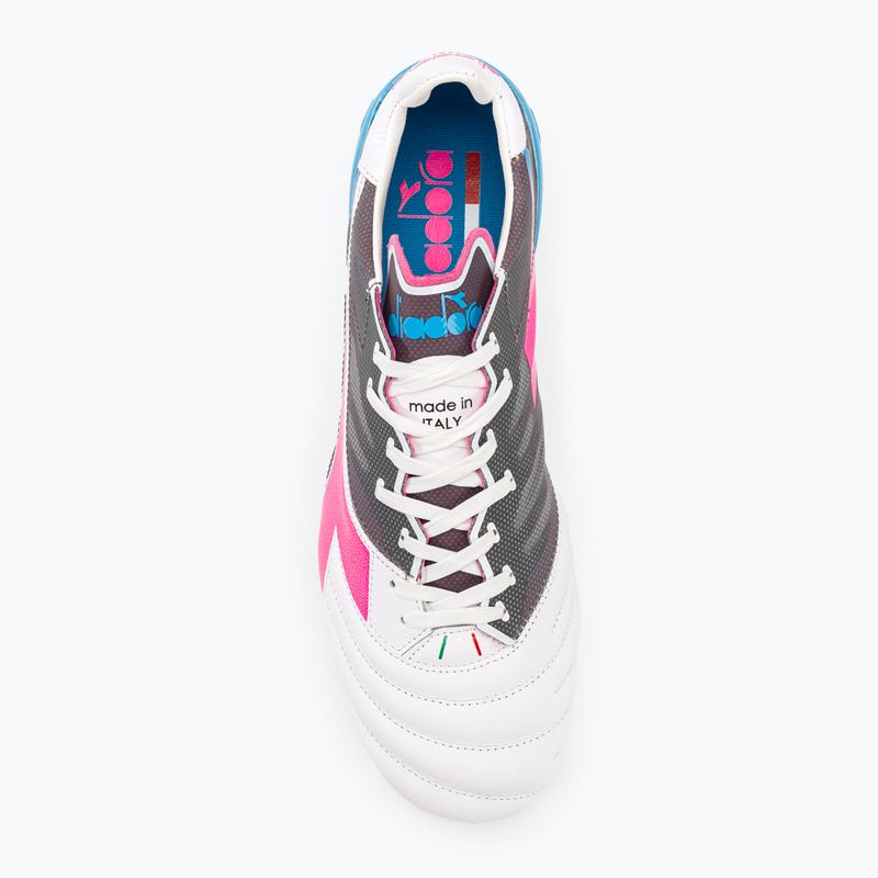 Pánské kopačky Diadora Brasil Elite Veloce GR ITA LPX white/pink fluo/blue fluo 6