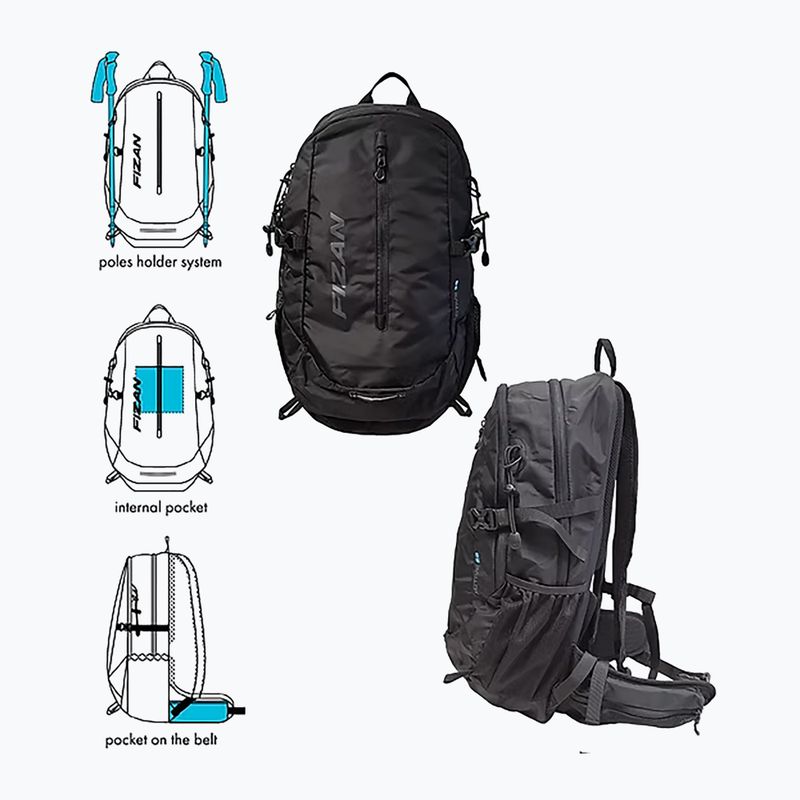 Turistický batoh Fizan Active 28 l black 2