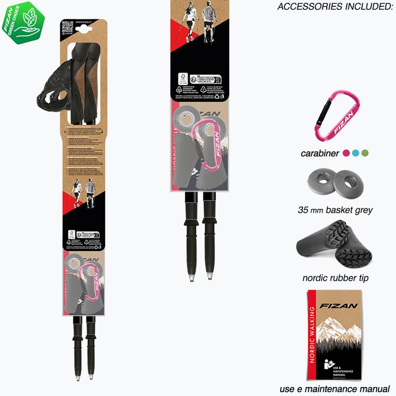 Hole na Nordic Walking Fizan Lite Tech yellow 12